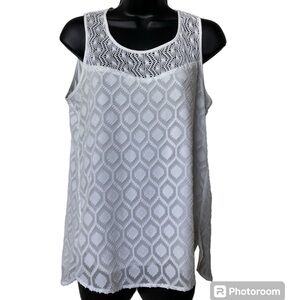 Collective Concepts Zuly Crochet Detail Blouse small